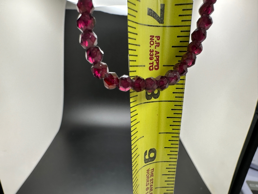 16' Amethyst Bead Necklace With Silver Clasp [Photo 6]