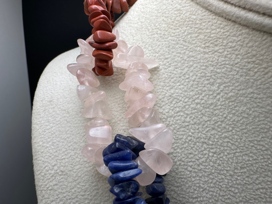 18' Multi-Stone Woven Chain Necklace [Photo 5]