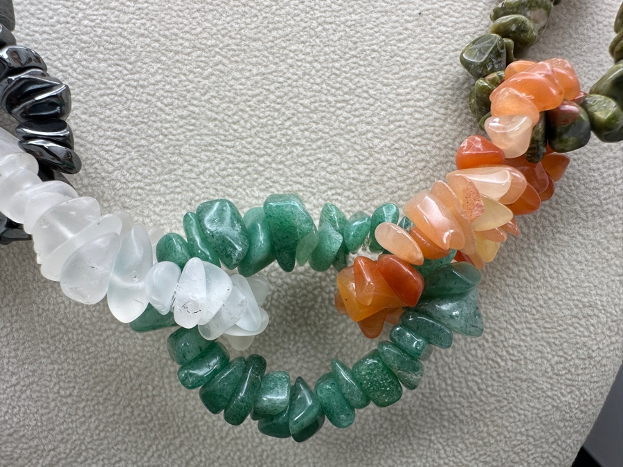 18' Multi-Stone Woven Chain Necklace [Photo 3]