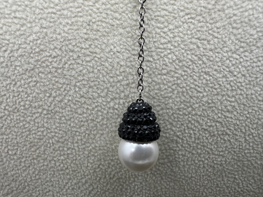 16' Swarovski Crystal Pearl Pendant Necklace [Photo 4]