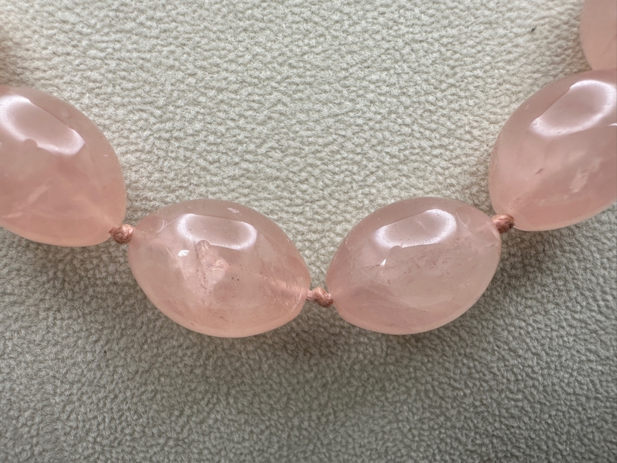 18' Rose Quartz Beaded Necklace [Photo 2]