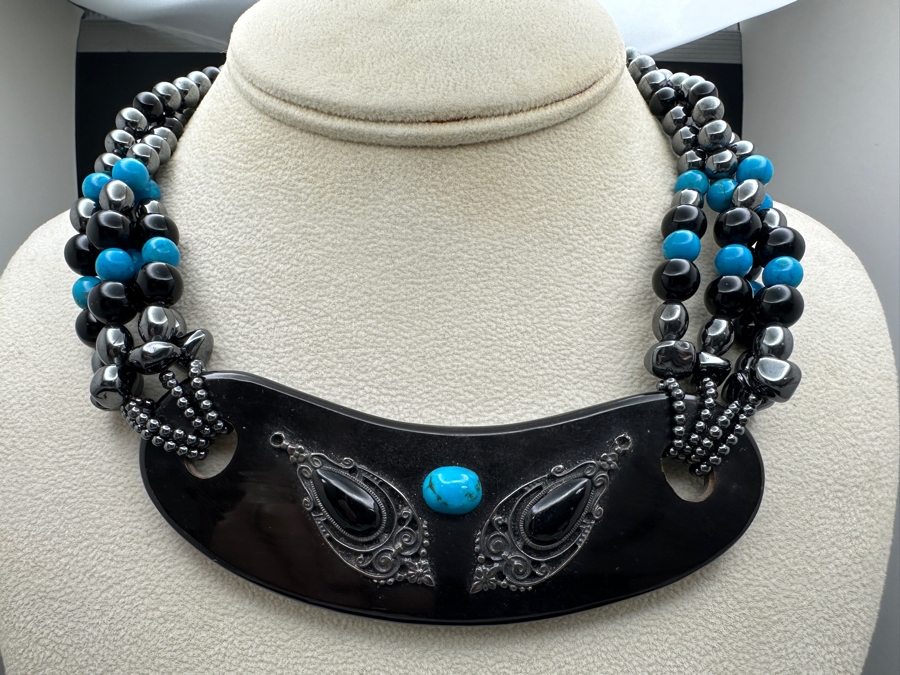 12' Multi-Stone Necklace With Turquoise [Photo 2]