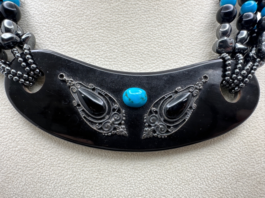 12' Multi-Stone Necklace With Turquoise [Photo 3]