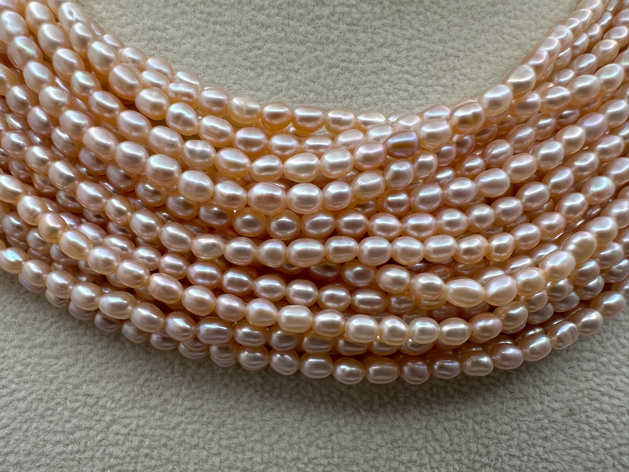 Vintage Signed Designer Sterling Silver Multi-Strand Pearl 12' Choker Necklace [Photo 3]