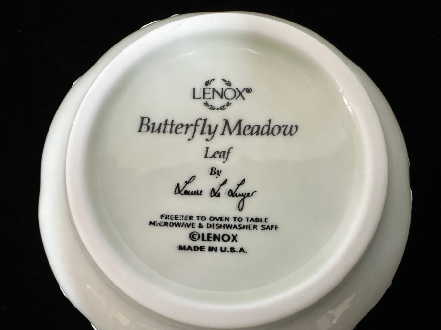Lenox Butterfly Meadow Leaf Dishes, Bowls & Gravy Boat [Photo 5]