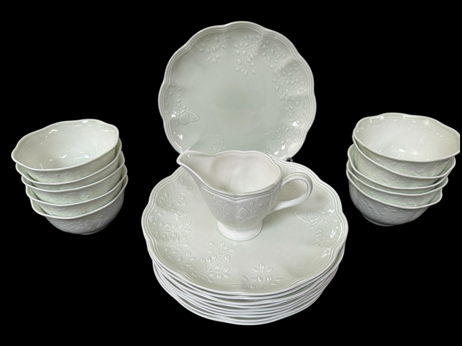 Lenox Butterfly Meadow Leaf Dishes, Bowls & Gravy Boat