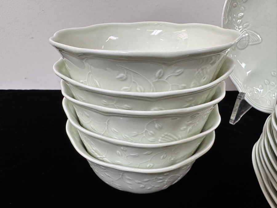 Lenox Butterfly Meadow Leaf Dishes, Bowls & Gravy Boat [Photo 4]