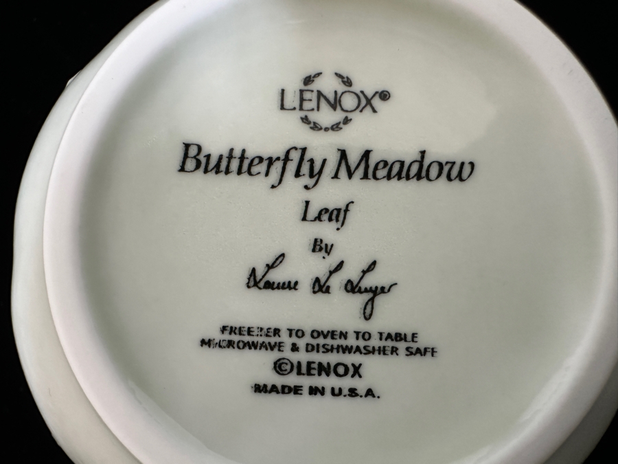 Lenox Butterfly Meadow Leaf Dishes, Bowls & Gravy Boat [Photo 6]