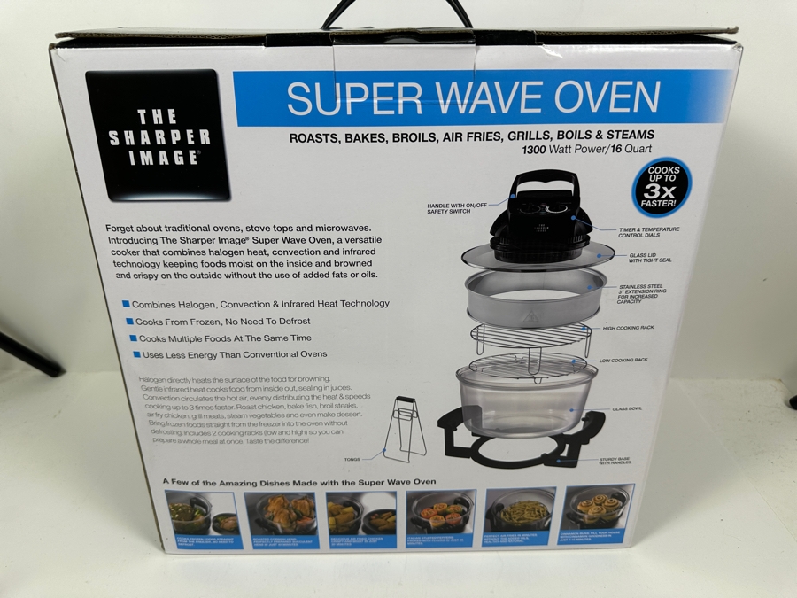 New The Sharper Image Super Wave Oven Halogen, Infrared & Convection Technology [Photo 4]