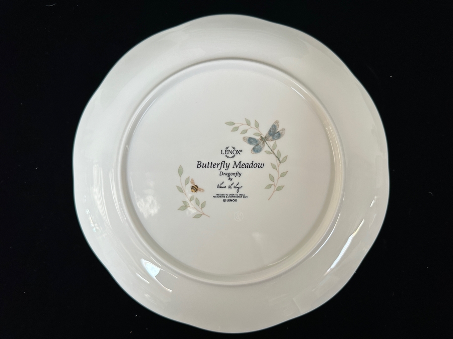 Lenox Butterfly Meadow Dragonfly 12 Plates And Large Bowl [Photo 3]