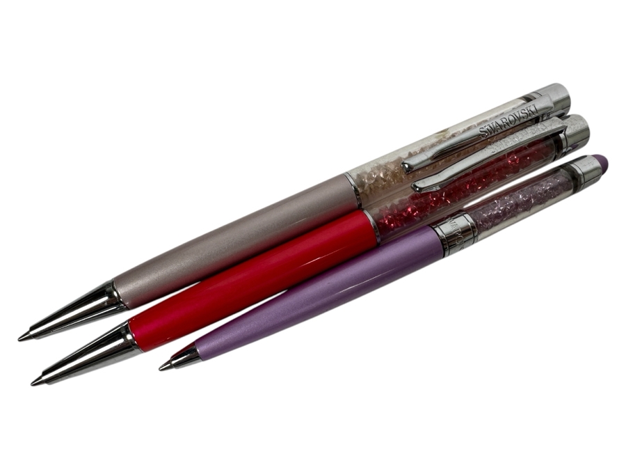 (3) Swarovski Ballpoint Pens