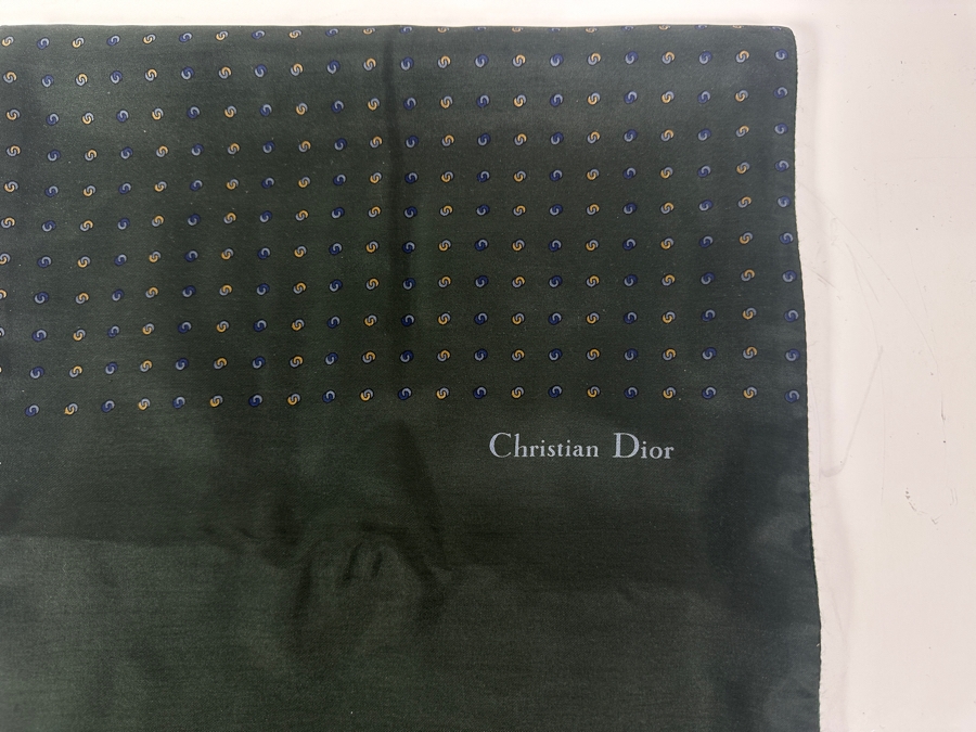 New Christian Dior Silk / Wool Scarf 11 X 56 [Photo 2]