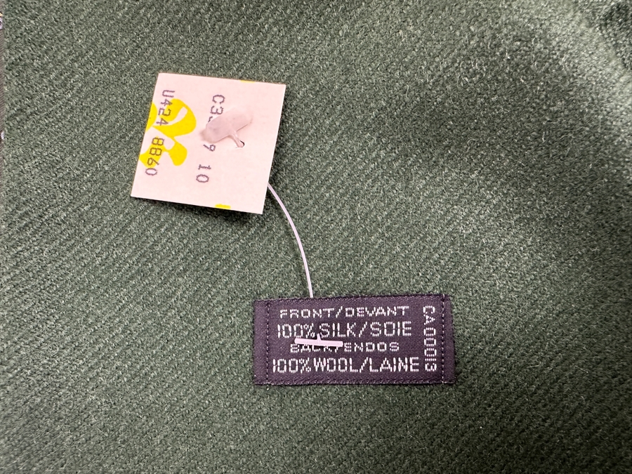 New Christian Dior Silk / Wool Scarf 11 X 56 [Photo 3]