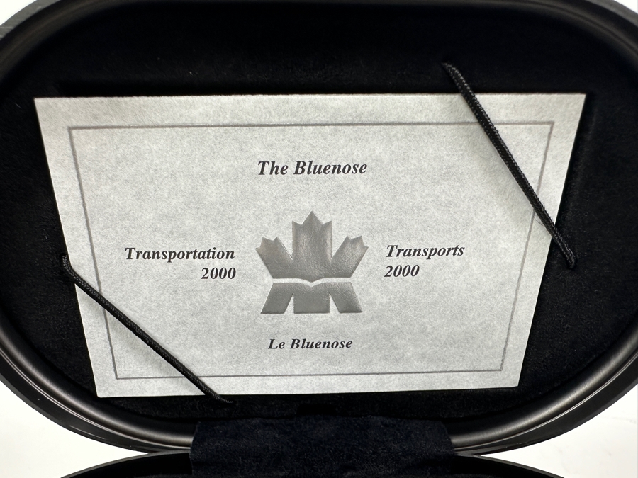 Proof Sterling Silver $20 Canadian Dollar Coin 31.103g Transportation Series Ship The Bluenose 2000 Royal Canadian Mint [Photo 5]