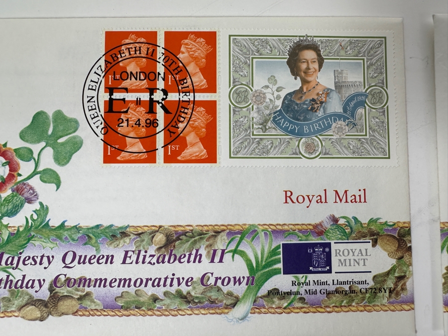 Just Added - Four Royal Mint First Day Covers With Coins / Tokens [Photo 4]