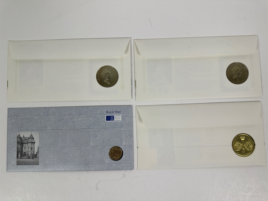 Just Added - Four Royal Mint First Day Covers With Coins / Tokens [Photo 11]