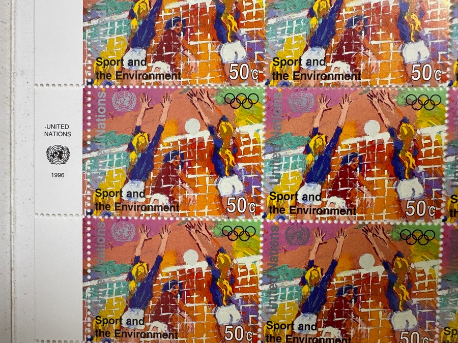 Collection Of 1996 Leroy Neiman Mint Sheets Of Olympic Atheletes Stamps [Photo 3]