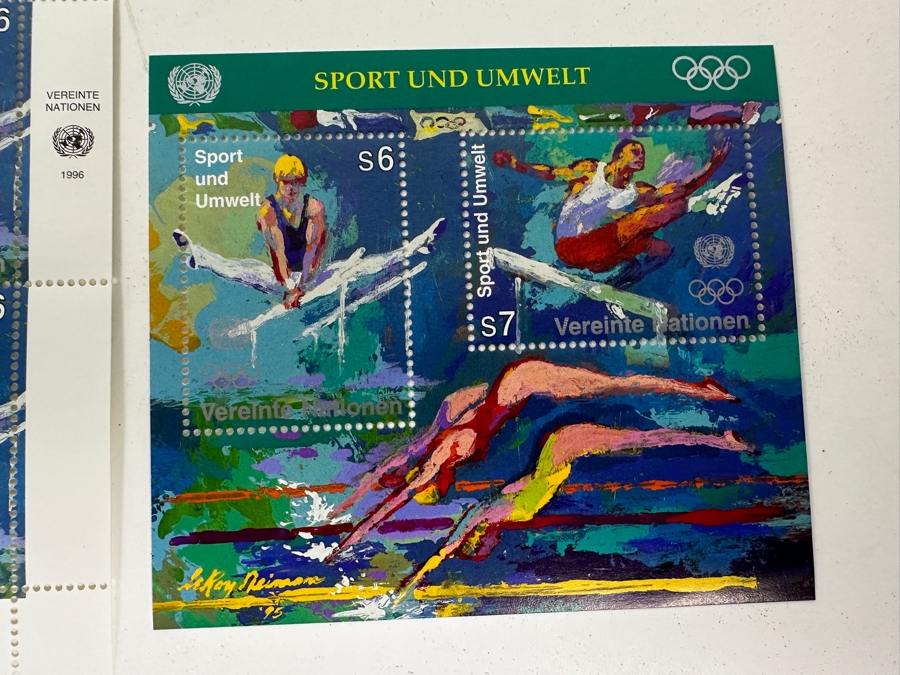 Collection Of 1996 Leroy Neiman Mint Sheets Of Olympic Atheletes Stamps [Photo 10]