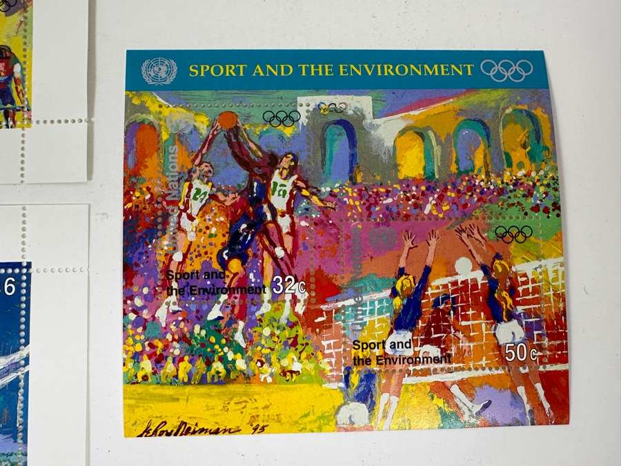 Collection Of 1996 Leroy Neiman Mint Sheets Of Olympic Atheletes Stamps [Photo 9]