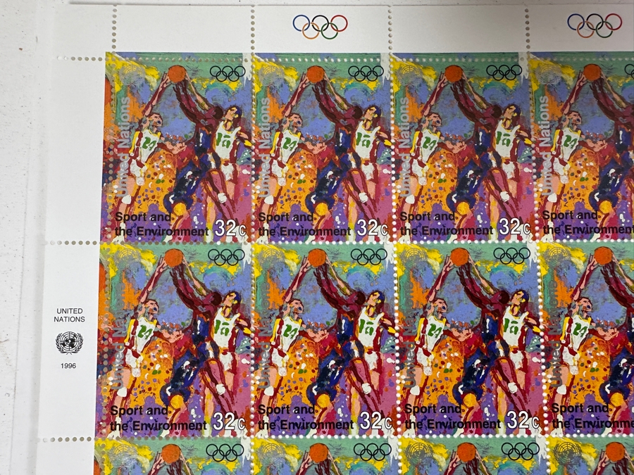 Collection Of 1996 Leroy Neiman Mint Sheets Of Olympic Atheletes Stamps [Photo 2]