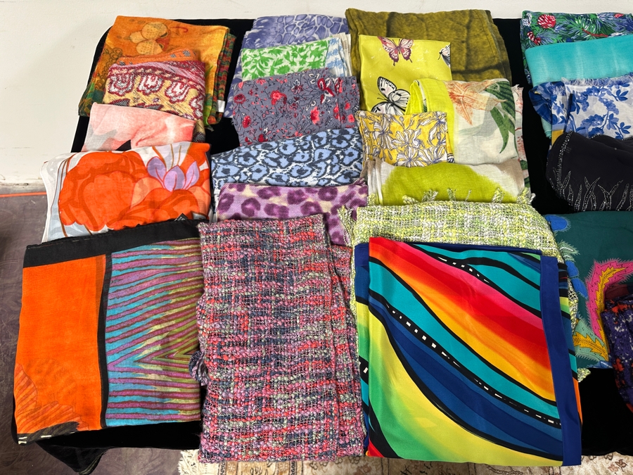 Large Collection Of Women's Scarves & Wraps Some New With Tags [Photo 2]