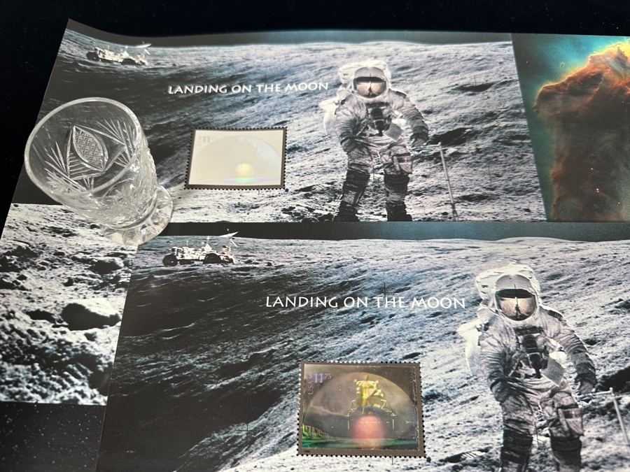 Two Sheets Of Rare Mint U.S. Postage Stamps World Stamp Expo 2000 Space Achievements And Exploration Includes Multiple Holographic Space Stamps With Multiple $11.75 Stamps Featured Per Sheet [Photo 4]