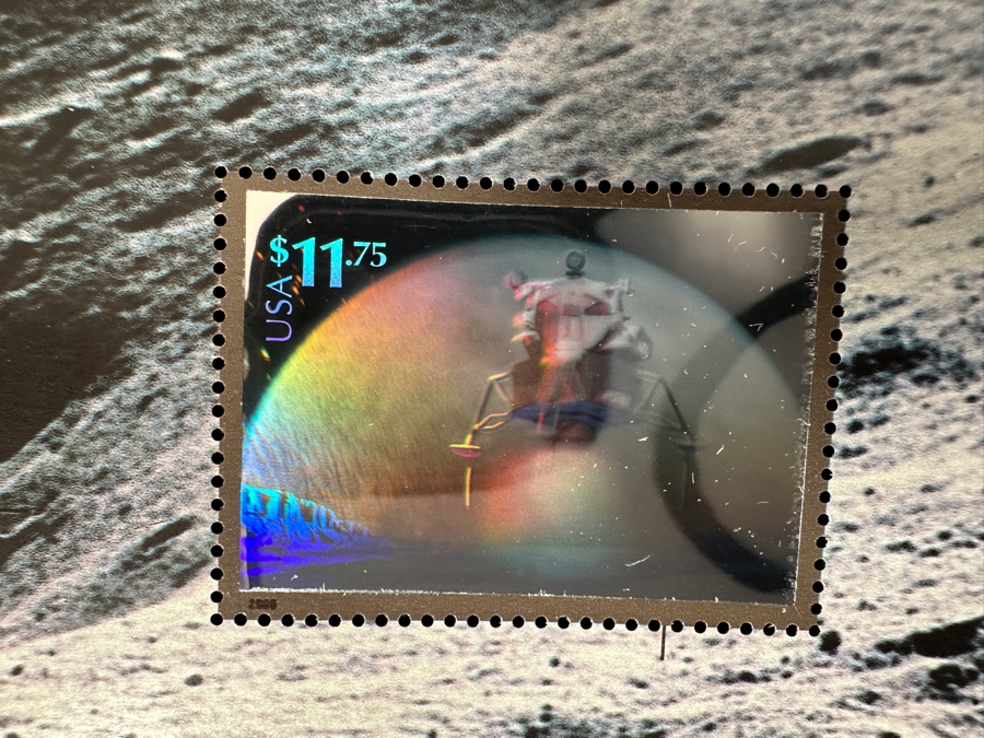 Two Sheets Of Rare Mint U.S. Postage Stamps World Stamp Expo 2000 Space Achievements And Exploration Includes Multiple Holographic Space Stamps With Multiple $11.75 Stamps Featured Per Sheet [Photo 9]