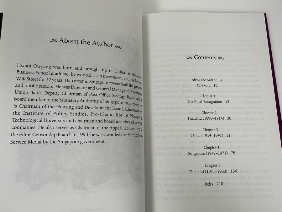 1996 First Edition Hardcover Book The Barefoot Boy From Songward: The Life Of Chi Owyang Entrepeneurs Of Asia By Hsuan Owyang [Photo 6]