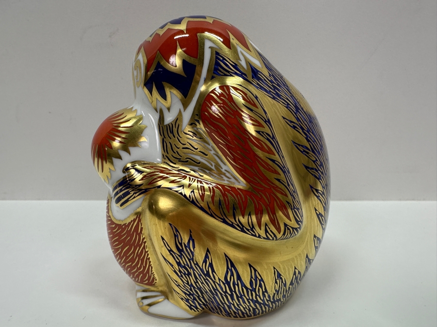 Royal Crown Derby Bone China Monkey Figurine 4H [Photo 4]