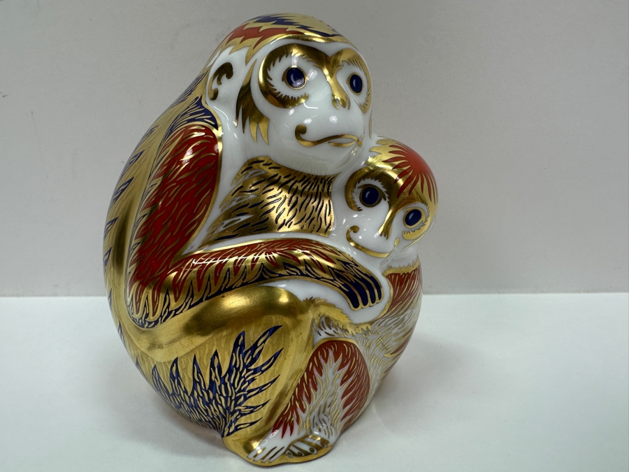 Royal Crown Derby Bone China Monkey Figurine 4H [Photo 3]
