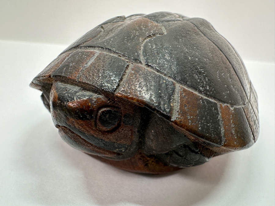 Hand Carved Wooden Turtle Box 5'W [Photo 7]