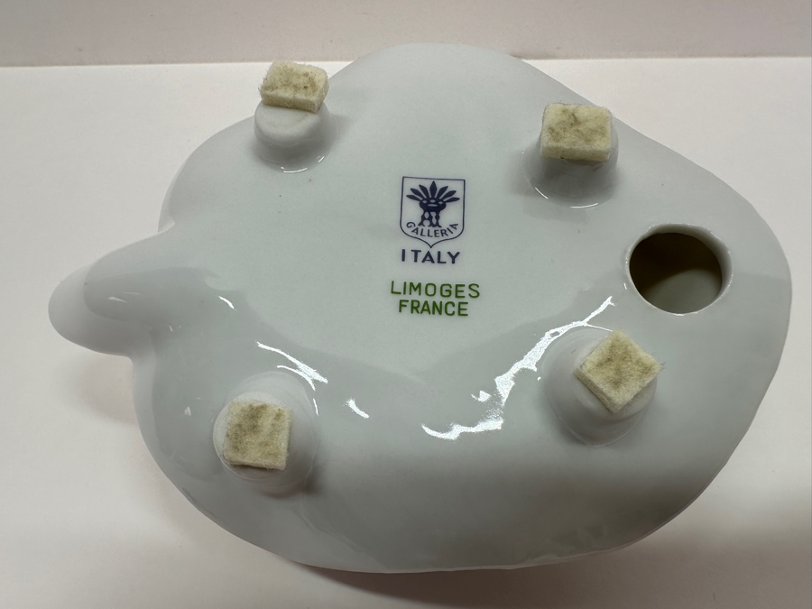 Limoges France Porcelain Turtle Figurine By Galleria 5W [Photo 5]