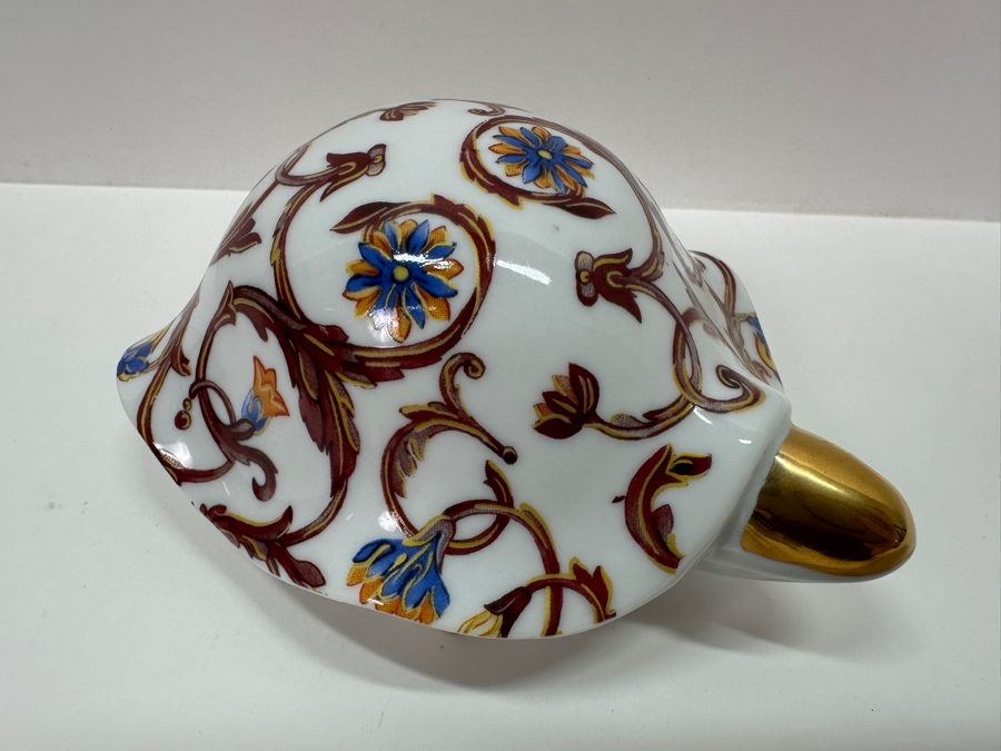 Limoges France Porcelain Turtle Figurine By Galleria 5W [Photo 4]