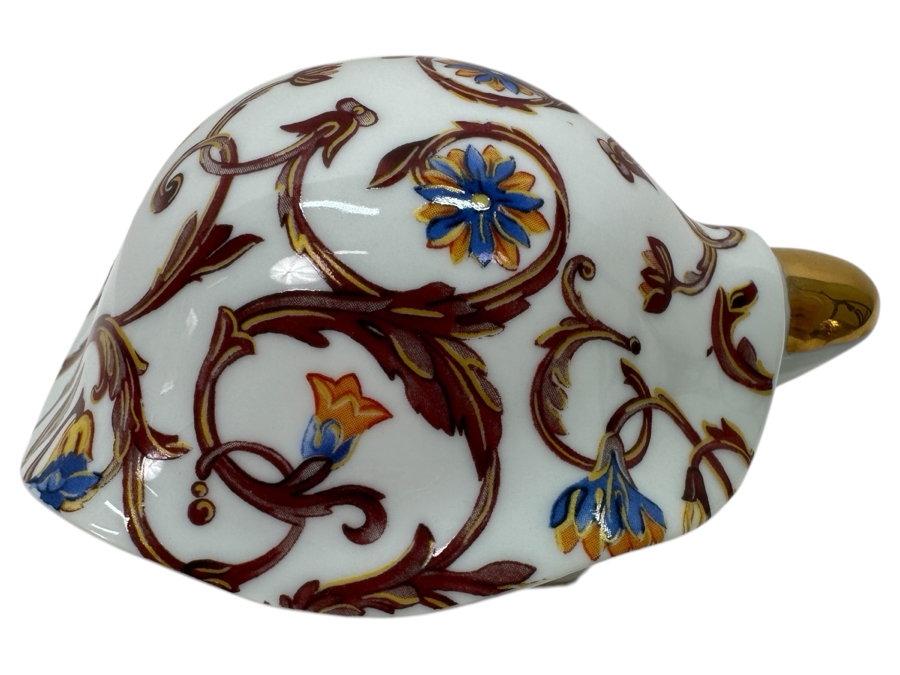 Limoges France Porcelain Turtle Figurine By Galleria 5W [Photo 1]
