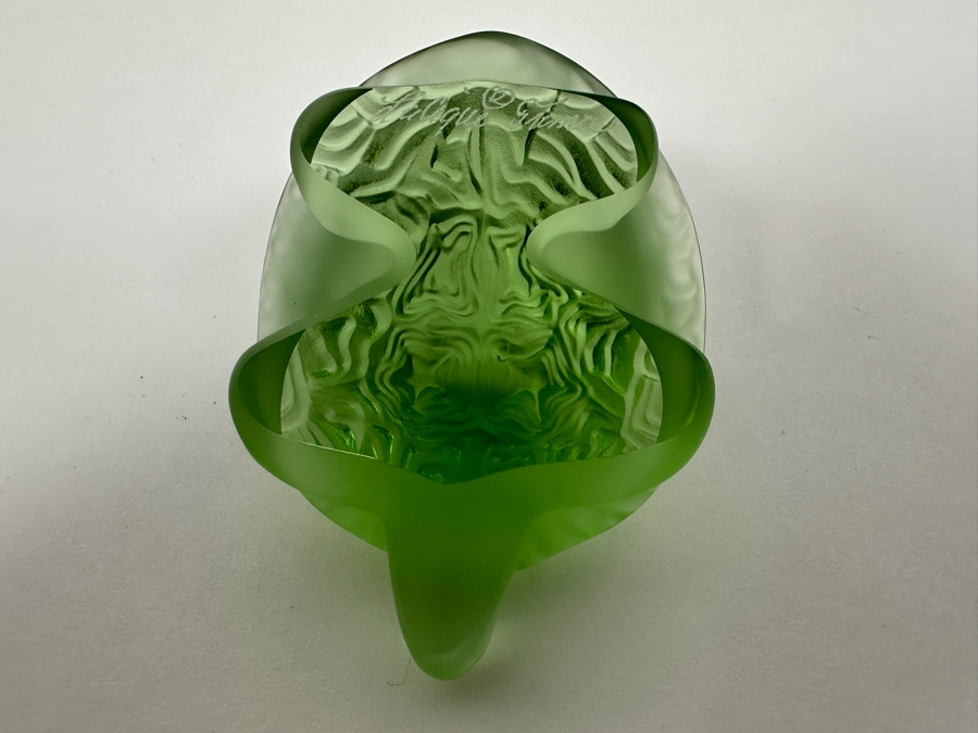 Lalique Green Sidonie Turtle #1214500 3'W [Photo 9]