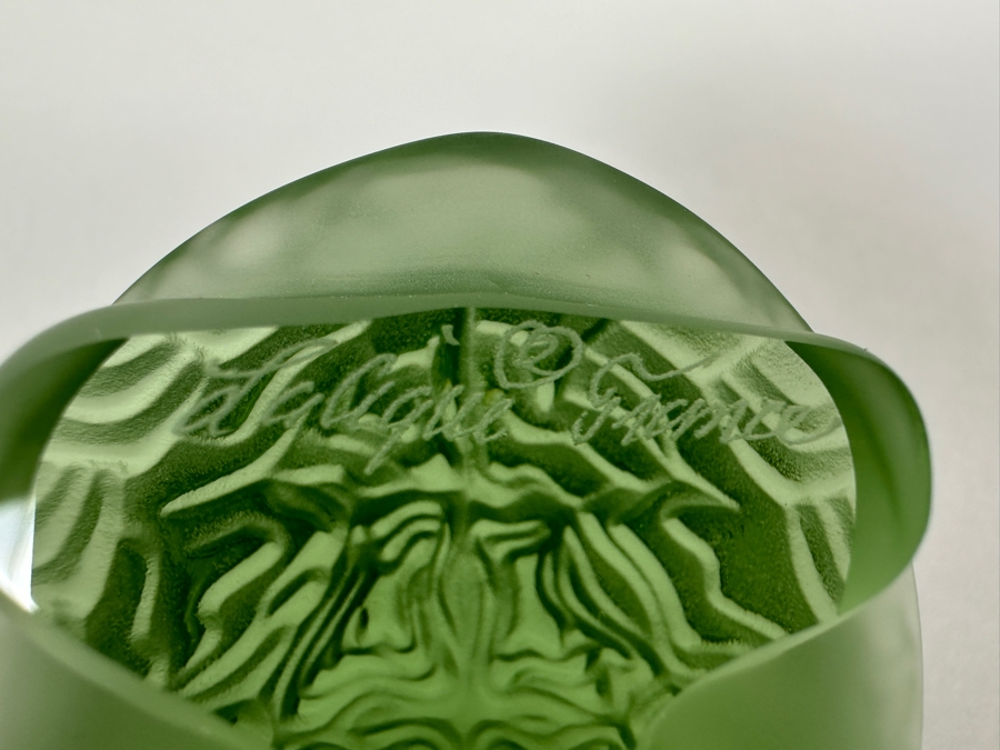 Lalique Green Sidonie Turtle #1214500 3'W [Photo 8]