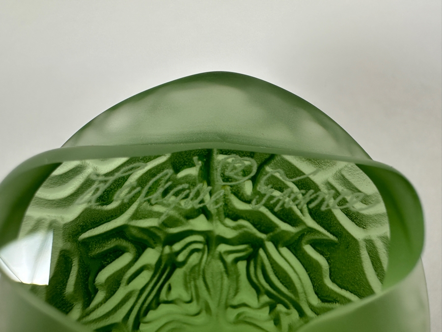 Lalique Green Sidonie Turtle #1214500 3'W [Photo 7]
