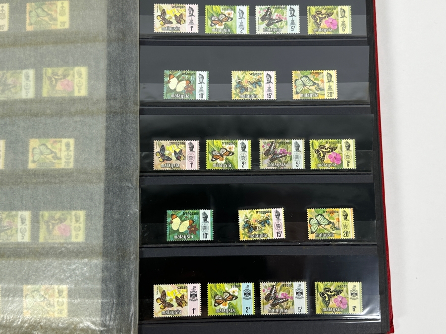 Large Collection Of Mint Stamps From Singapore And Malaysia - See Photos For Sampling Of Stamps In Book [Photo 8]
