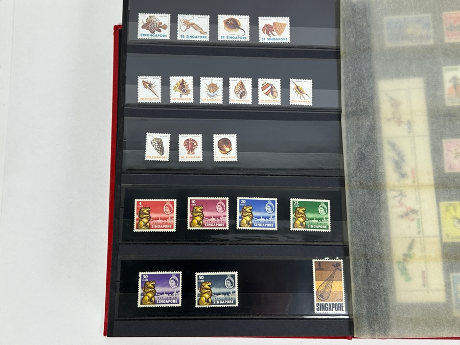Large Collection Of Mint Stamps From Singapore And Malaysia - See Photos For Sampling Of Stamps In Book [Photo 17]