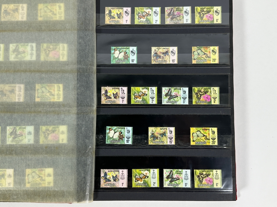 Large Collection Of Mint Stamps From Singapore And Malaysia - See Photos For Sampling Of Stamps In Book [Photo 6]