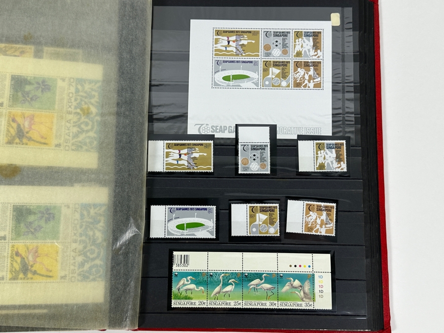 Large Collection Of Mint Stamps From Singapore And Malaysia - See Photos For Sampling Of Stamps In Book [Photo 23]