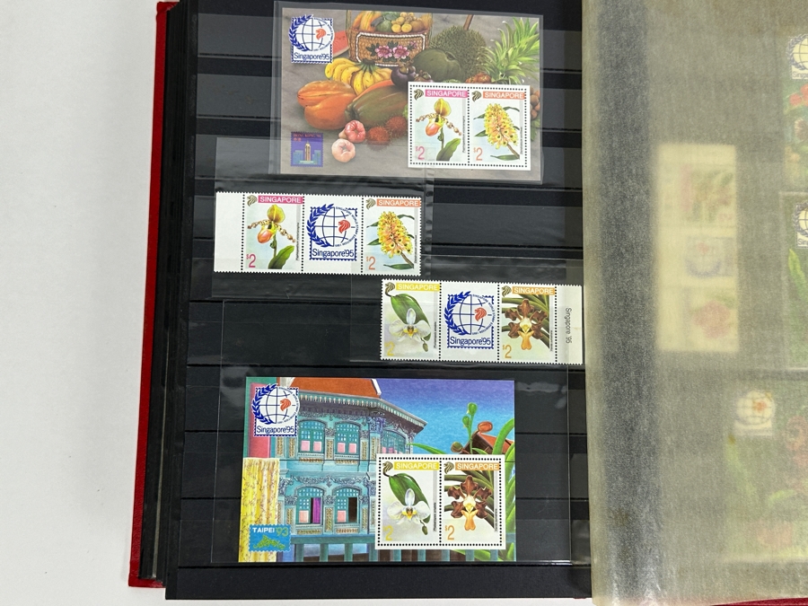 Large Collection Of Mint Stamps From Singapore And Malaysia - See Photos For Sampling Of Stamps In Book [Photo 32]