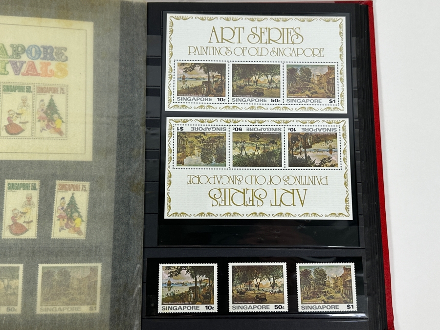 Large Collection Of Mint Stamps From Singapore And Malaysia - See Photos For Sampling Of Stamps In Book [Photo 27]