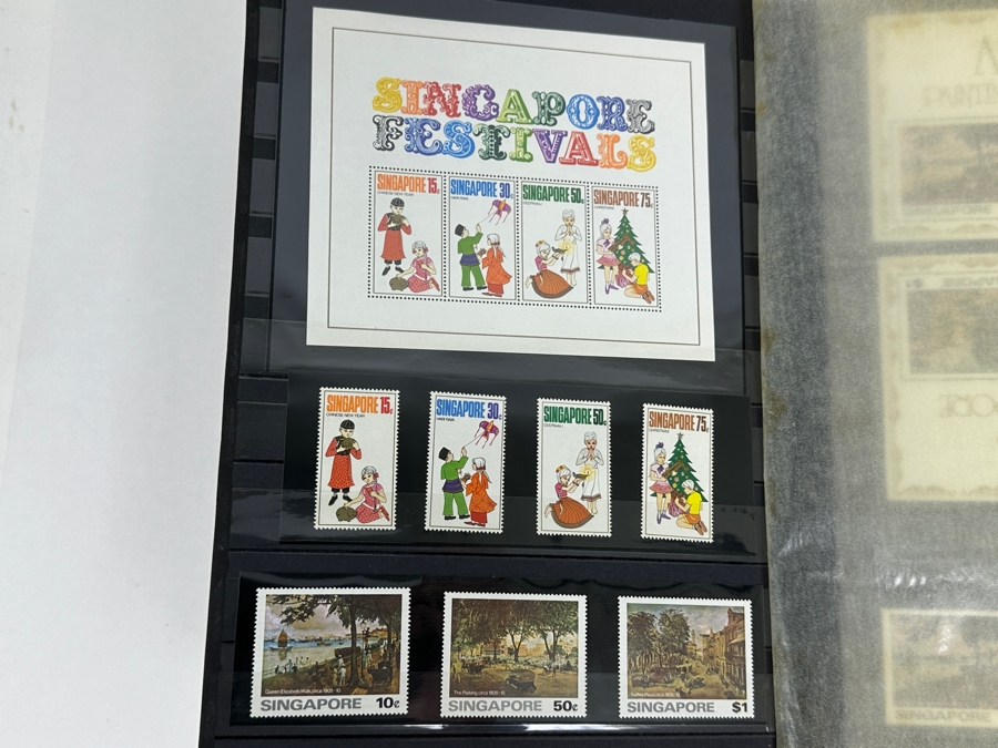 Large Collection Of Mint Stamps From Singapore And Malaysia - See Photos For Sampling Of Stamps In Book [Photo 26]