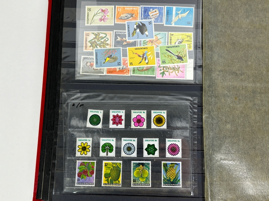 Large Collection Of Mint Stamps From Singapore And Malaysia - See Photos For Sampling Of Stamps In Book [Photo 34]