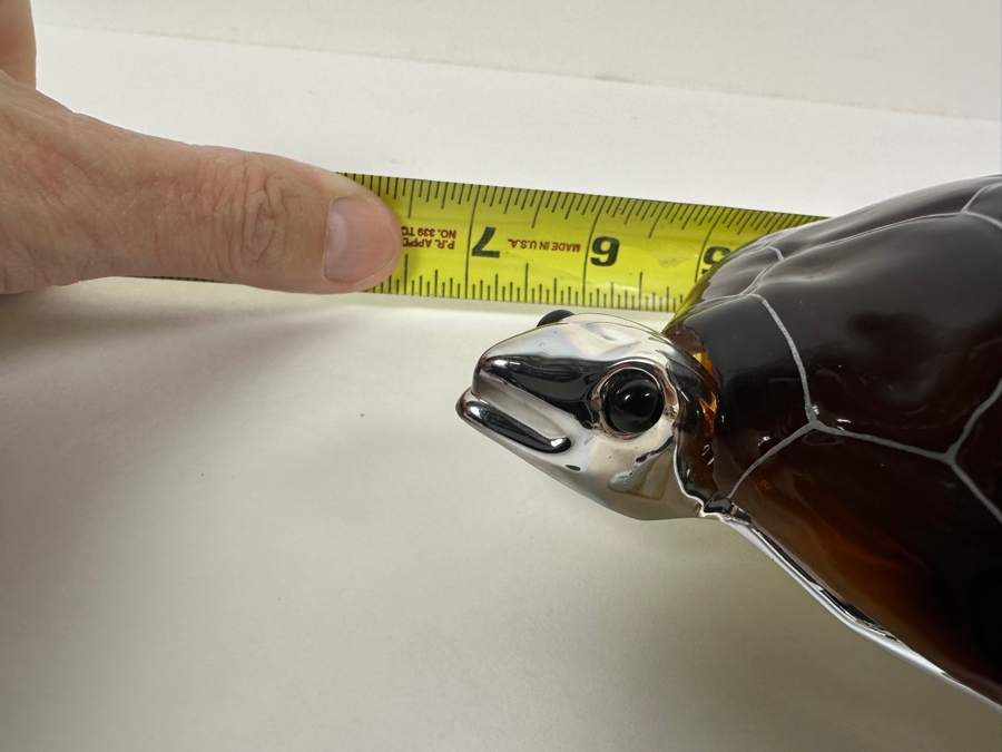 Hans Turnwald Signed Silver Plate Turtle Box 7'W [Photo 10]