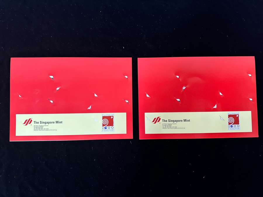 (2) Rare Vintage Chinese Millennium 2000 Collection Dragon Series Cash Cards Set Limited To 1,999 Sets [Photo 16]