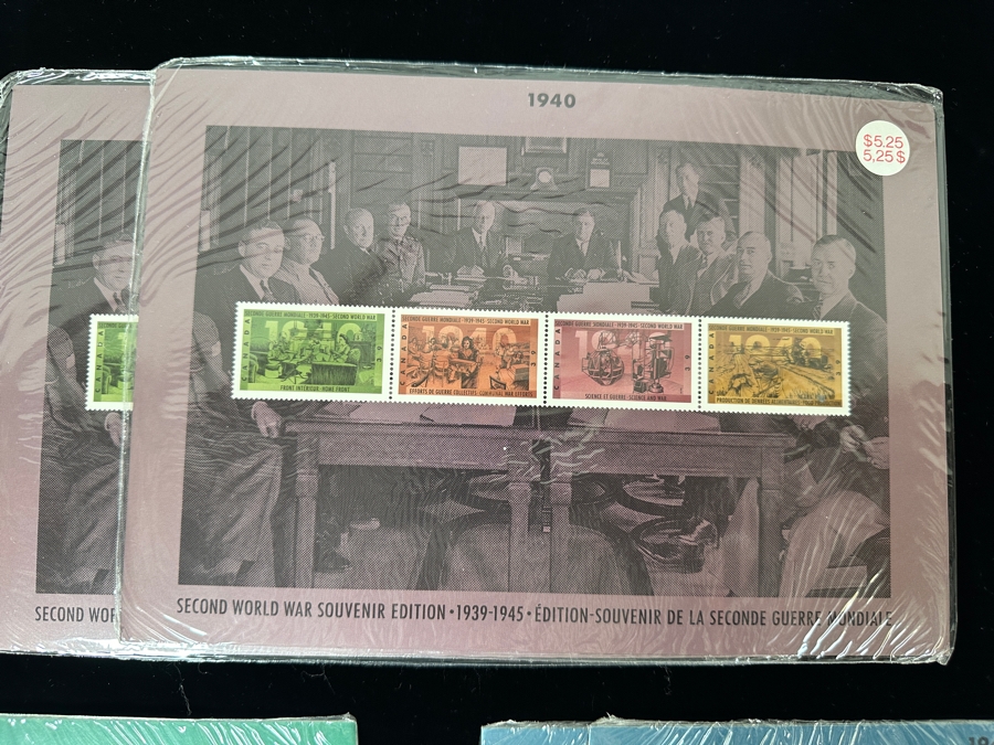 Mint Canadian Post Postage Stamps Sets Second World War Souvenir Editions 1939-1945 - 14 Sets Total Retails $73 [Photo 6]