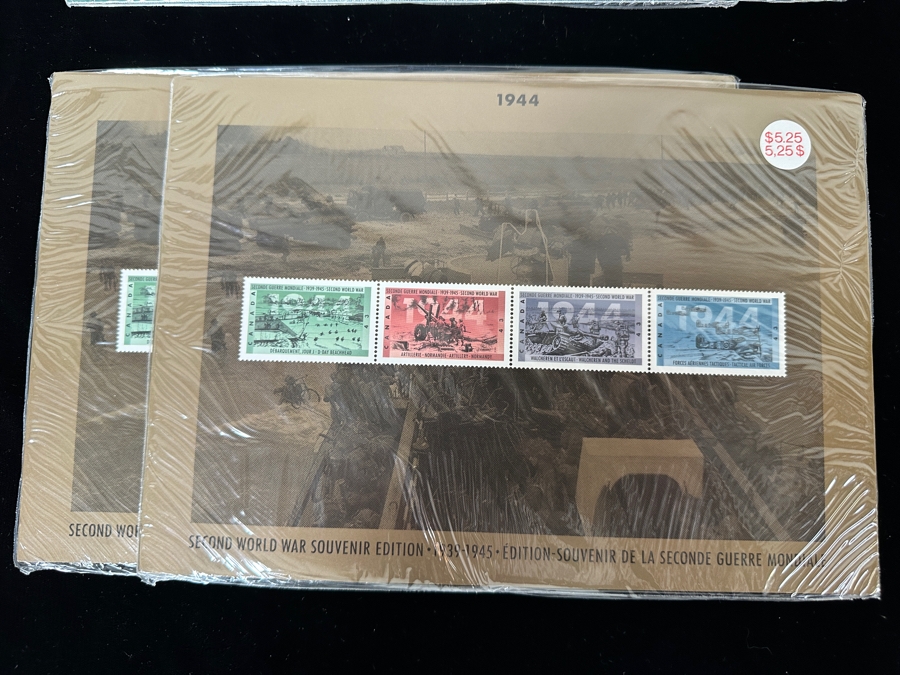Mint Canadian Post Postage Stamps Sets Second World War Souvenir Editions 1939-1945 - 14 Sets Total Retails $73 [Photo 14]