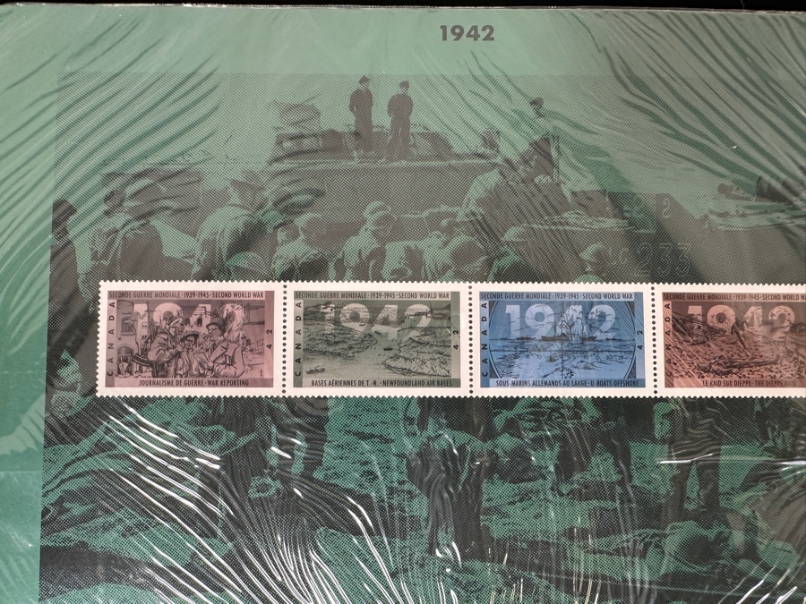 Mint Canadian Post Postage Stamps Sets Second World War Souvenir Editions 1939-1945 - 14 Sets Total Retails $73 [Photo 11]
